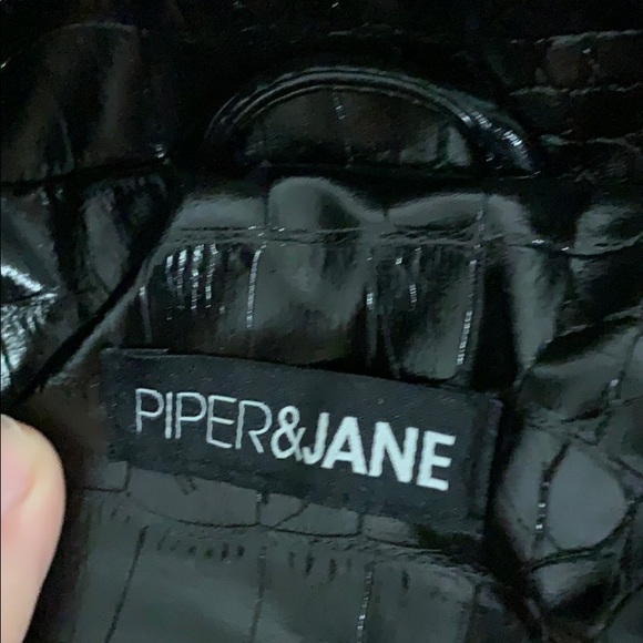 Piper & Jane faux leather jacket snake skin. - Picture 2 of 4